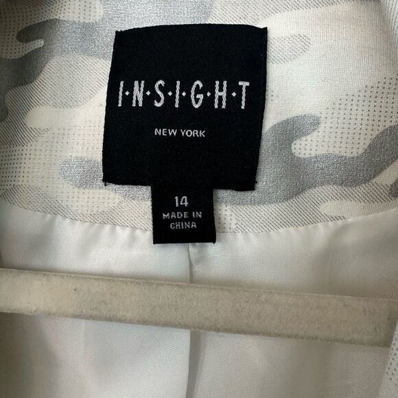 Insight New York CAMO Gray Blazer 14 - Picture 6 of 8